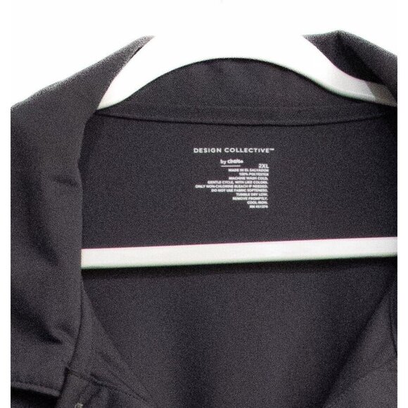 Design Collective Stericycle Mens Dark Gray Polo Shirt Short Sleeve Solid 2XL - Picture 2 of 9